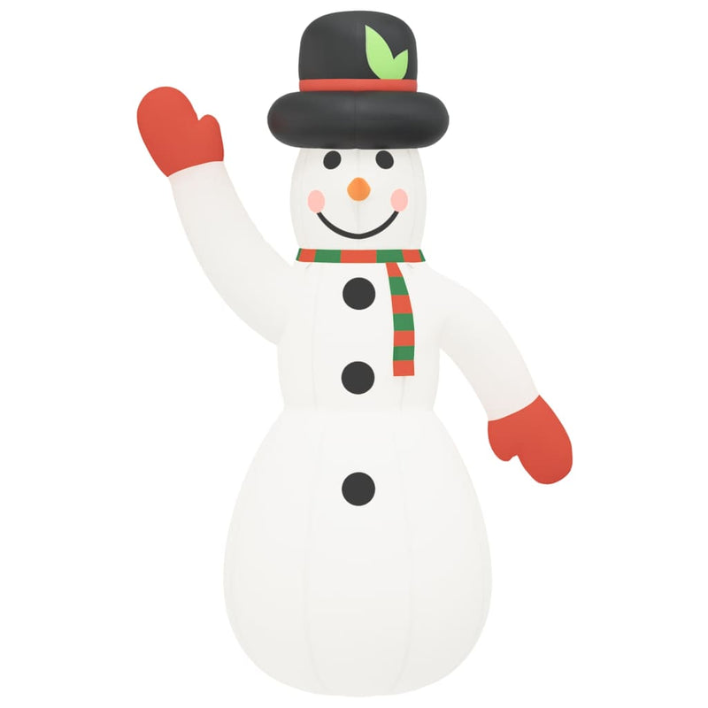 vidaXL Inflatable Snowman with LEDs 620 cm