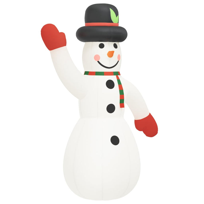 vidaXL Christmas Inflatable Snowman with LEDs 1000 cm