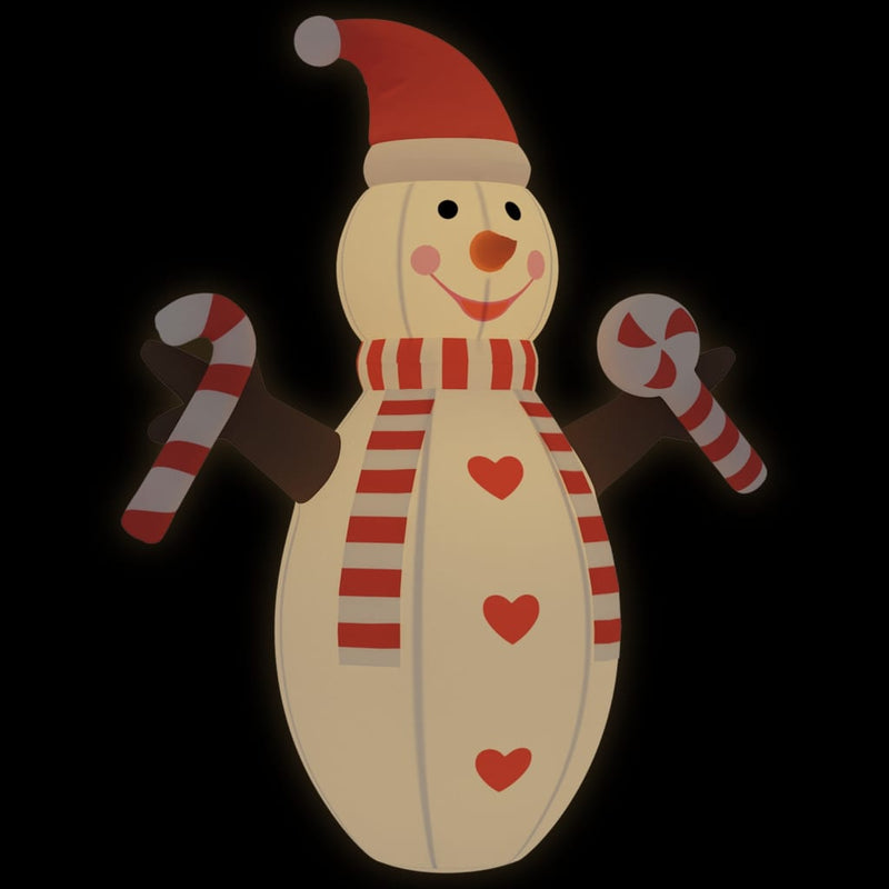 vidaXL Christmas Inflatable Snowman with LEDs 805 cm