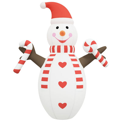 vidaXL Christmas Inflatable Snowman with LEDs 805 cm