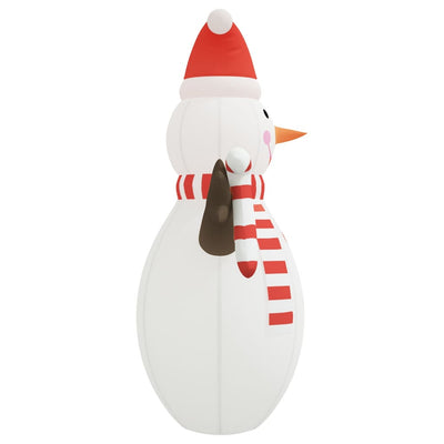 vidaXL Christmas Inflatable Snowman with LEDs 805 cm