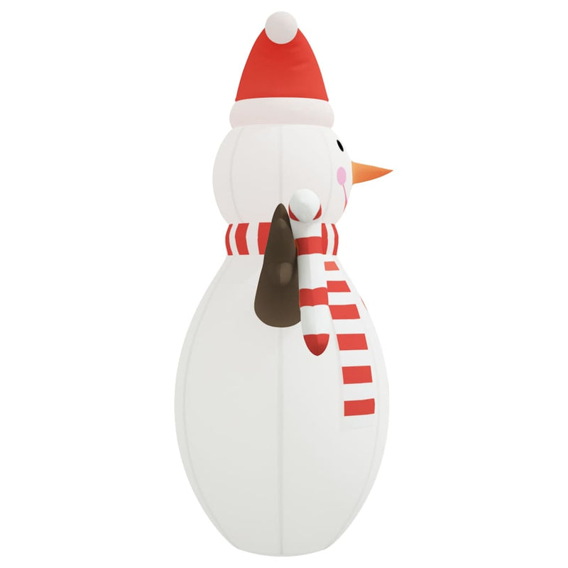 vidaXL Christmas Inflatable Snowman with LEDs 805 cm