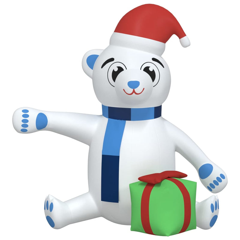 vidaXL Christmas Inflatable Teddy Bear LED 180 cm