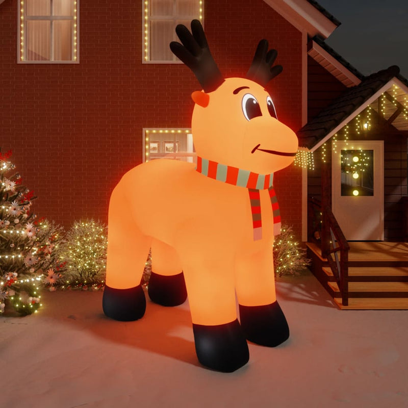 vidaXL Christmas Inflatable Reindeer with LEDs 500 cm