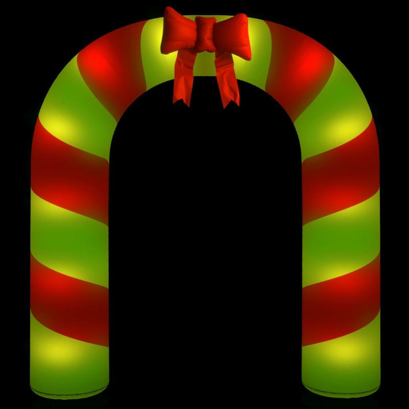 vidaXL Christmas Inflatable Arch Gate LED 270 cm