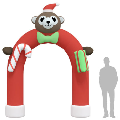 vidaXL Christmas Inflatable Arch Gate LED 270 cm