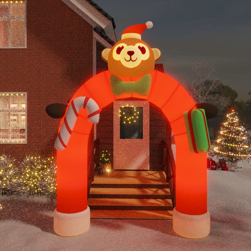 vidaXL Christmas Inflatable Arch Gate LED 270 cm