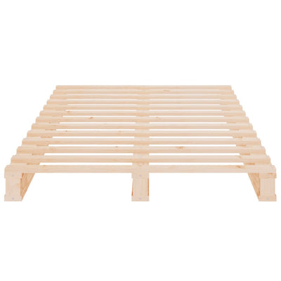 vidaXL Bed Frame without Mattress Black 100x200 cm Solid Wood Pine