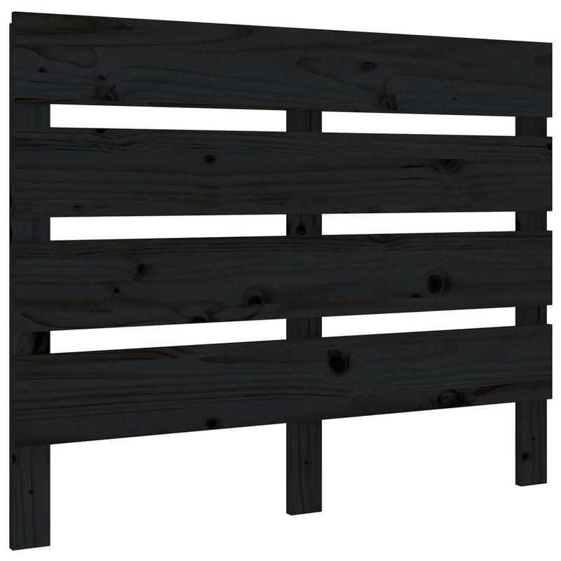 vidaXL Bed Frame without Mattress Black 100x200 cm Solid Wood Pine