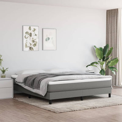 vidaXL Pocket Spring Bed Mattress Dark Grey 137x190x20 cm Full Fabric