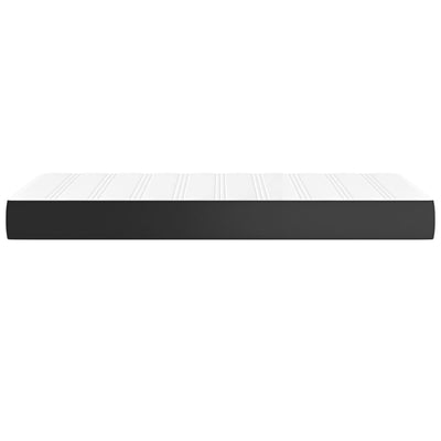 vidaXL Pocket Spring Bed Mattress Black 152x203x20 cm Queen Faux Leather