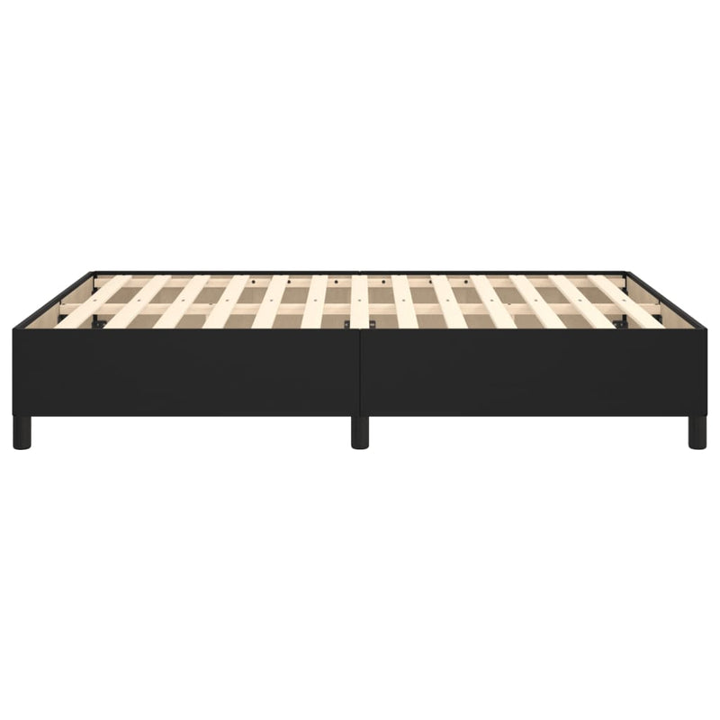 vidaXL Bed Frame without Mattress Black King Single Faux Leather
