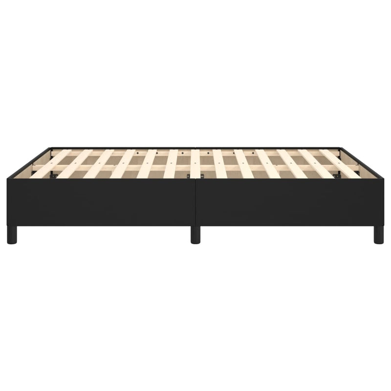 vidaXL Bed Frame without Mattress Black King Single Faux Leather