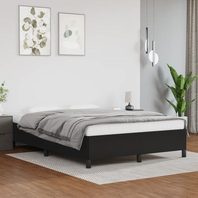 vidaXL Bed Frame without Mattress Black King Single Faux Leather