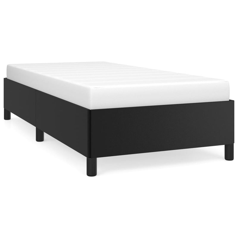 vidaXL Bed Frame without Mattress Black King Single Faux Leather