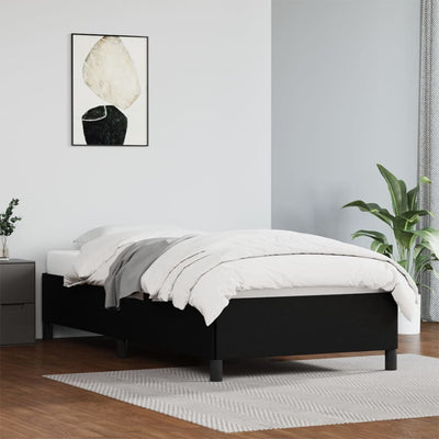 vidaXL Bed Frame without Mattress Black King Single Faux Leather
