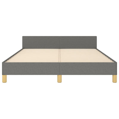 vidaXL Bed Frame without Mattress Black Queen Fabric