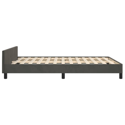 vidaXL Bed Frame without Mattress Black Double Velvet
