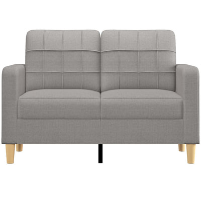 vidaXL 2-Seater Sofa Light Grey 120 cm Fabric