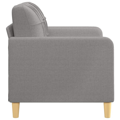 vidaXL 2-Seater Sofa Light Grey 120 cm Fabric