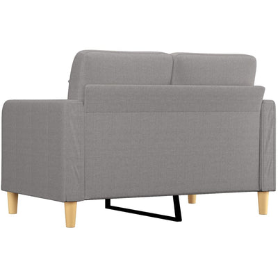 vidaXL 2-Seater Sofa Light Grey 120 cm Fabric