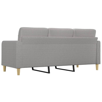 vidaXL 3-Seater Sofa Light Grey 180 cm Fabric