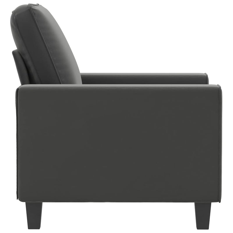 vidaXL Sofa Chair Dark Grey 60 cm Microfibre Fabric