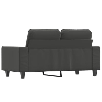 vidaXL 2-Seater Sofa Dark Grey 140 cm Microfibre Fabric