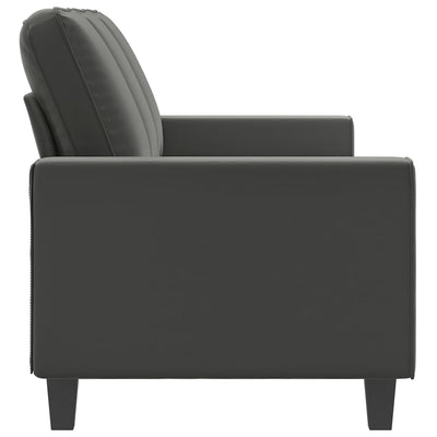 vidaXL 3-Seater Sofa Dark Grey 180 cm Microfibre Fabric