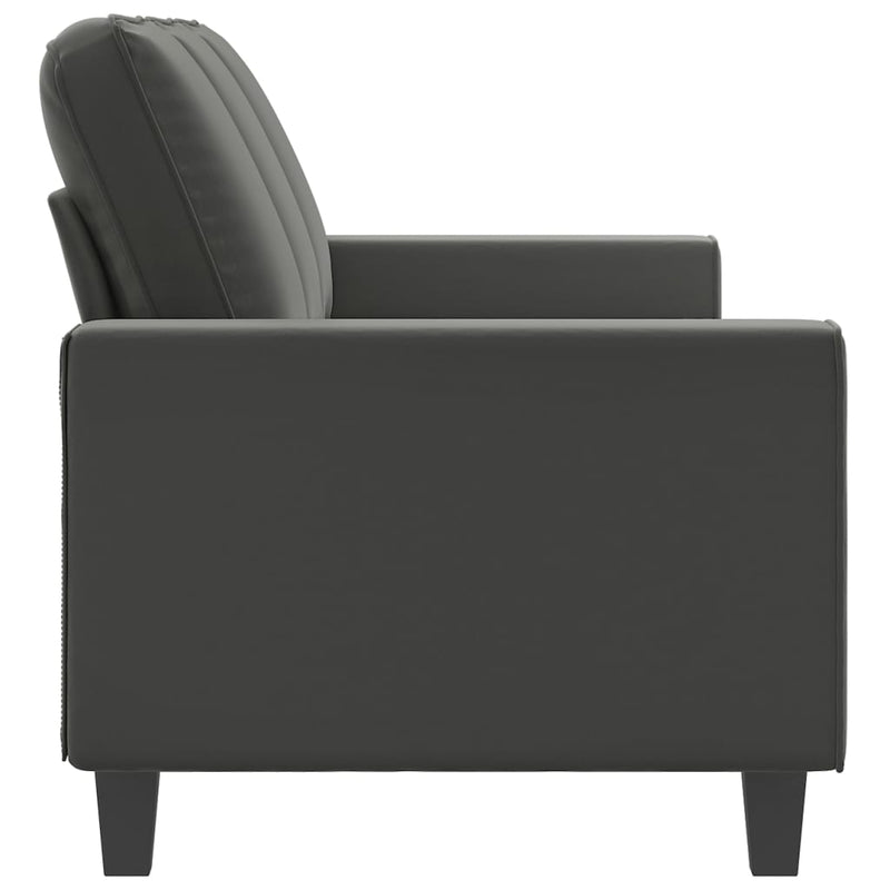 vidaXL 3-Seater Sofa Dark Grey 180 cm Microfibre Fabric