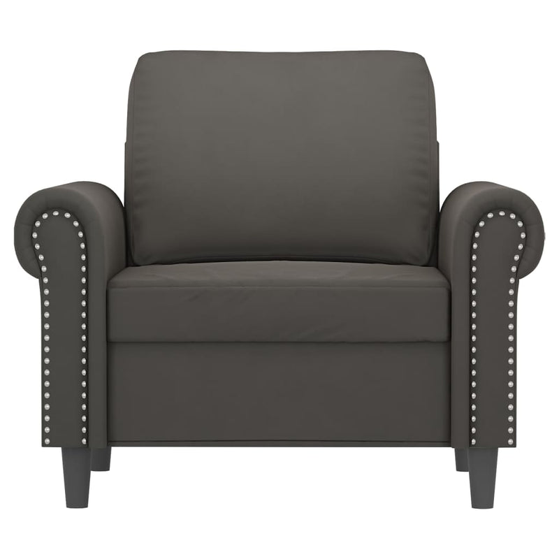 vidaXL Sofa Chair Dark Grey 60 cm Velvet