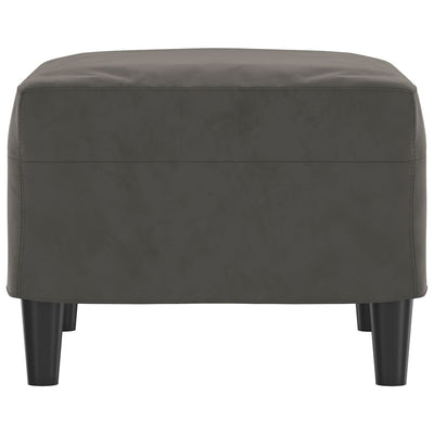vidaXL Footstool Dark Grey 60x50x41 cm Velvet