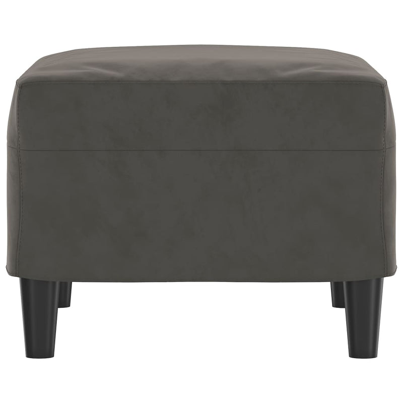 vidaXL Footstool Dark Grey 60x50x41 cm Velvet