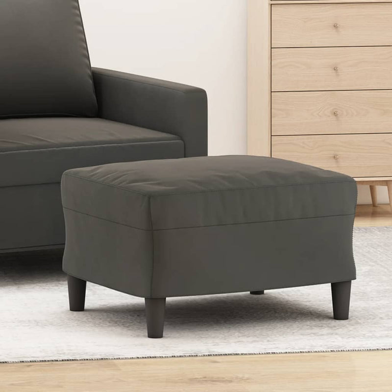 vidaXL Footstool Dark Grey 60x50x41 cm Velvet