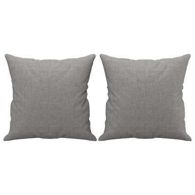 vidaXL Throw Pillows 2 pcs Black 40x40 cm Fabric