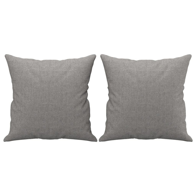 vidaXL Throw Pillows 2 pcs Black 40x40 cm Fabric