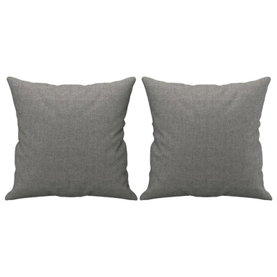 vidaXL Throw Pillows 2 pcs Black 40x40 cm Fabric