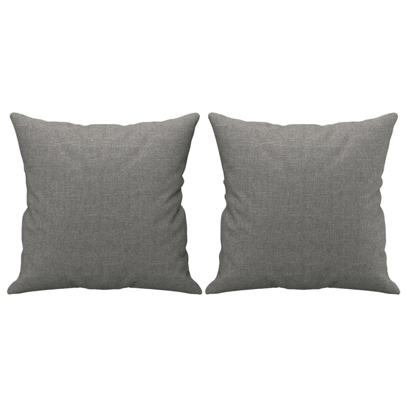 vidaXL Throw Pillows 2 pcs Black 40x40 cm Fabric