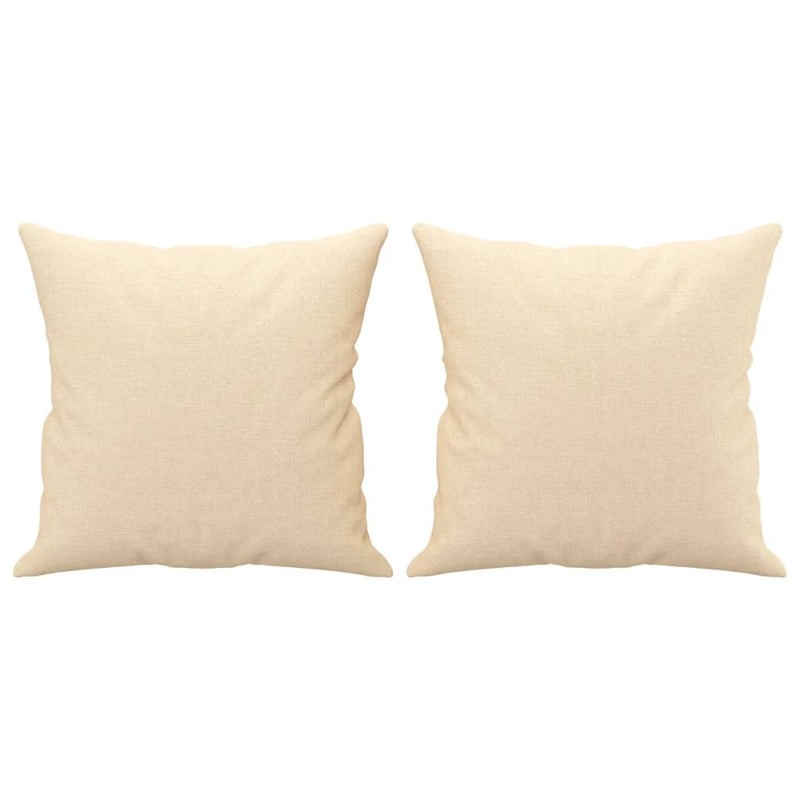 vidaXL Throw Pillows 2 pcs Black 40x40 cm Fabric