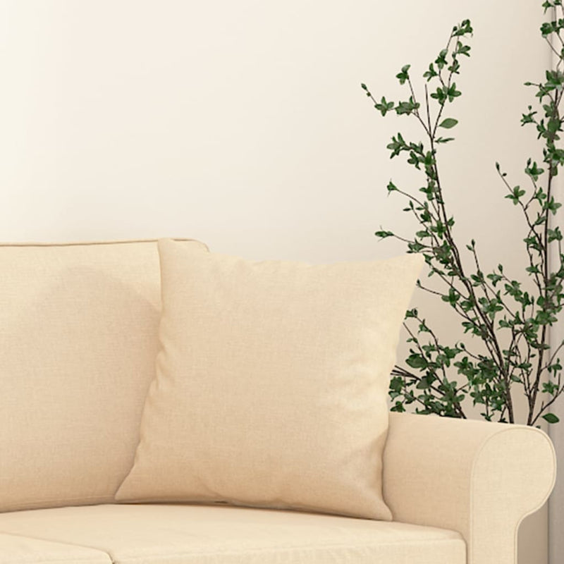 vidaXL Throw Pillows 2 pcs Black 40x40 cm Fabric