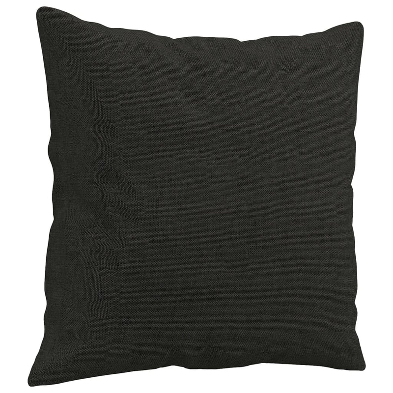 vidaXL Throw Pillows 2 pcs Black 40x40 cm Fabric