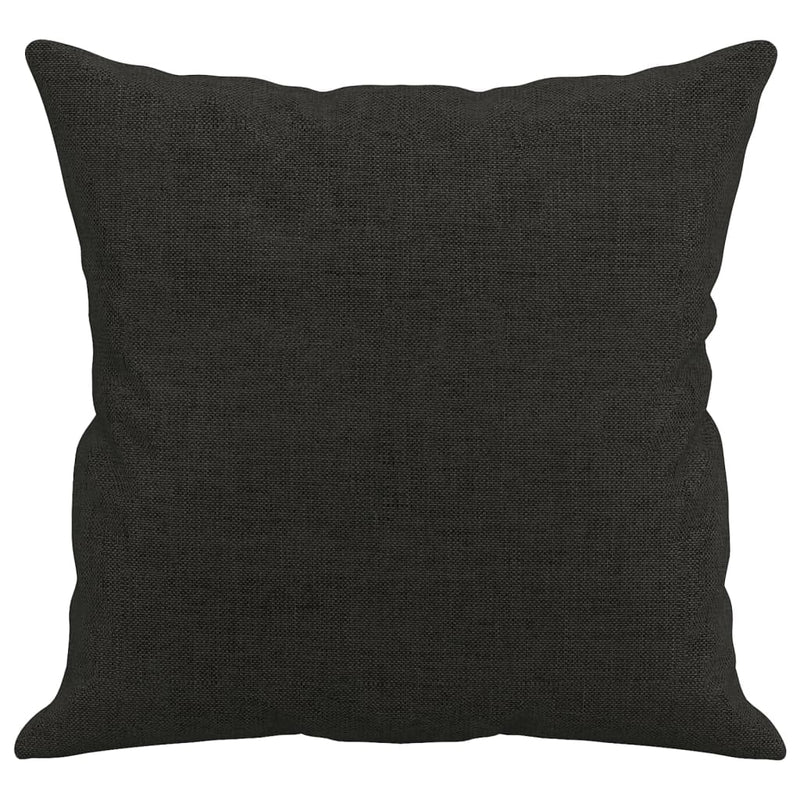 vidaXL Throw Pillows 2 pcs Black 40x40 cm Fabric