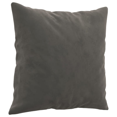 vidaXL Throw Pillows 2 pcs Dark Grey 40x40 cm Velvet