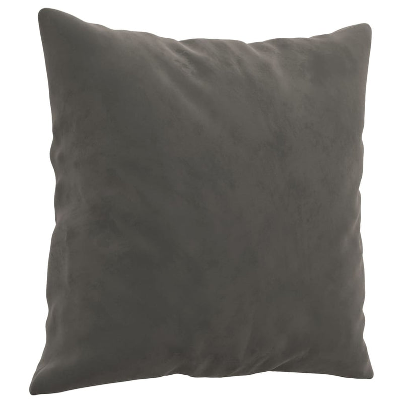 vidaXL Throw Pillows 2 pcs Dark Grey 40x40 cm Velvet