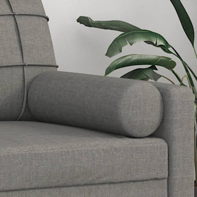 vidaXL Throw Pillows 2 pcs Black Ø15x50 cm Fabric