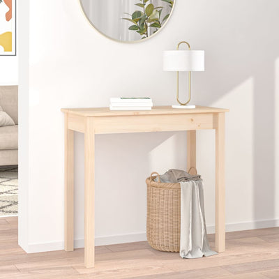 vidaXL Console Table 110x40x75 cm Solid Wood Pine