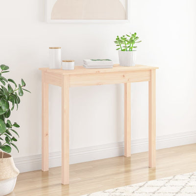 vidaXL Console Table 110x40x75 cm Solid Wood Pine