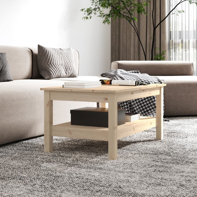 vidaXL Coffee Table 55x55x40 cm Solid Wood Pine