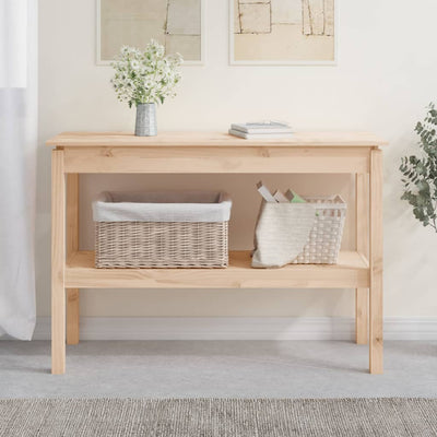 vidaXL Console Table 110x40x75 cm Solid Wood Pine