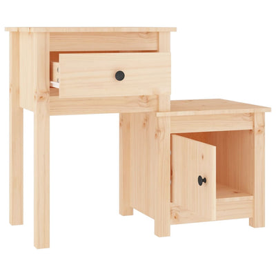 vidaXL Bedside Cabinets 2 pcs 79.5x38x65.5 cm Solid Wood Pine